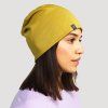 Woolies 250 Beanie Electric Olive model 3 (1)