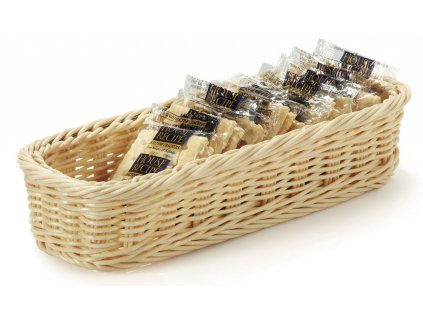GET Designer Polyweave Baskets Přírodní obdélníkový košík na chléb