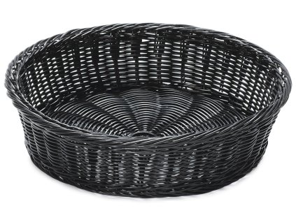 GET Designer Polyweave Baskets Černý kulatý koš na chléb