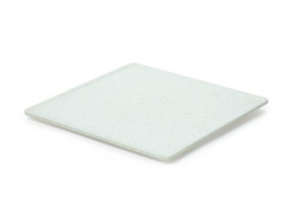 GET Madison Avenue Melaminový čtvercový servírovací talíř, 30,5 cm, vzor bílá matná žula