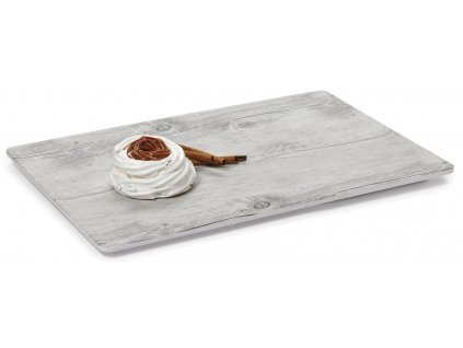 GET Madison Avenue Melaminový obdélníkový servírovací talíř, 45,8 x 30,5 cm, Vzor bříza