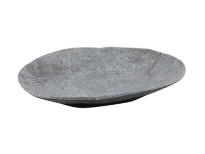GET Moonstone Oválný talíř malý talíř na překrmy z břidlice měsíčního kamene, Melamin