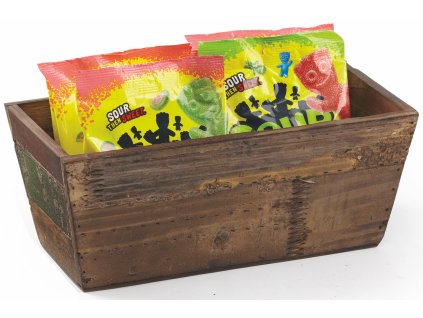 GET Reclaimed Wood Crates & Trays Dřevěný koš