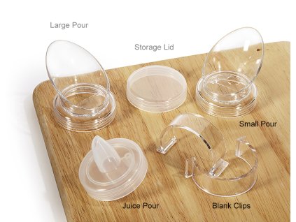 GET Salad Dressing Bottles Víko s velkou nálevkou na lahve s dresinkem
