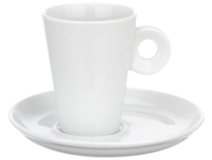 Vista HORECA Optima White Espresso šálek s oválným podšálkem 8Cl