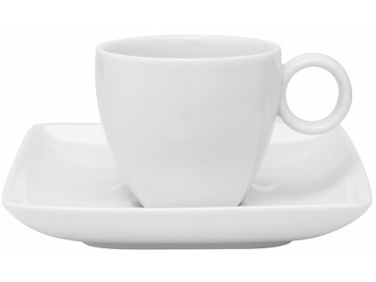 Vista Alegre CARRÉ WHITE Espresso šálek s podšálkem