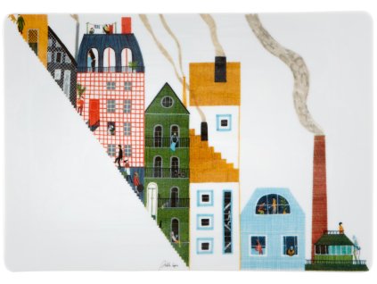 Vista Alegre 2i Illustradores Internacionais Obdélníkový talíř Violeta Lópiz