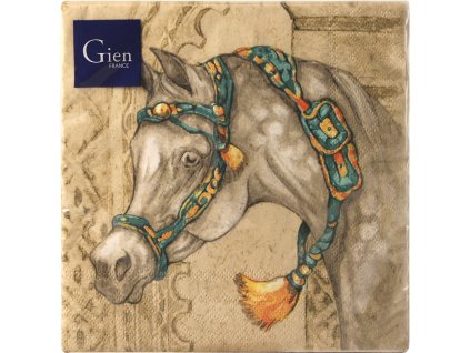 Gien CHEVAUX DU VENT Ubrousky 33 x 33 cm