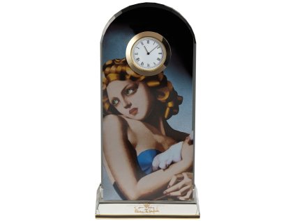Goebel Lempicka Hodiny Žena s holubicí