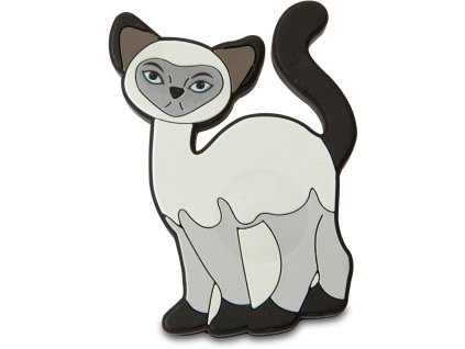 Goebel Kitty Magnet Šedá stojící kočka