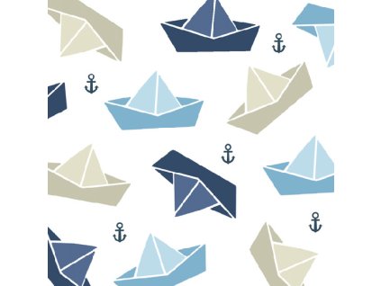 IHR LITTLE PAPER BOATS Podložky pod sklenice 6 kusů