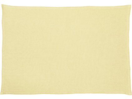 IHR LINEN UNI žlutá prostírka 33 x 48 cm