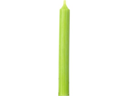 IHR trávově zelená cylindrická svíčka 11 cm