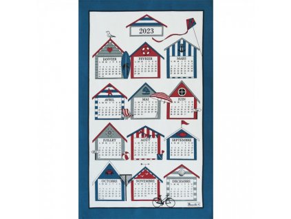 Beauvillé Calendrier Deauville 2023 utěrka 50x80 cm