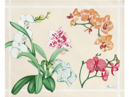 Beauvillé Orchidees béžová prostírka 38 x 48 cm