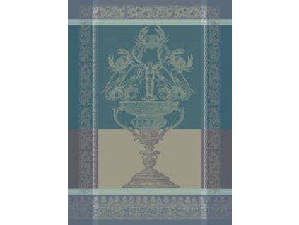 Garnier Thiebaut COUPE FRUITS DE MER Turquoise Utěrka 56 x 77 cm