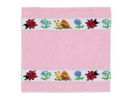 Feiler PAULI růžový ručník na obličej 30 x 30 cm