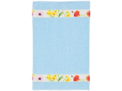 Feiler FLOWER MEADOW BORDER ručník 30 x 50 cm blue