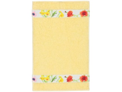 Feiler FLOWER MEADOW BORDER ručník 30 x 50 cm yellow