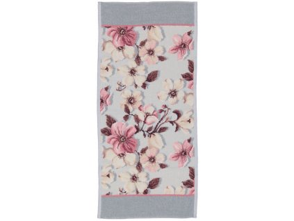 Feiler LENZ ROSE SILVER ručník 37 x 80 cm platin grey - old rose