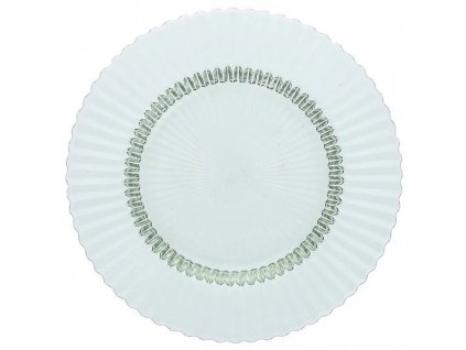 United Tables ARCHIE Skleněný mělký talíř 27 cm šalvějově zelená
