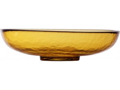 United Tables NIVO GLASS Hluboký talíř 22 cm jantarově žlutá
