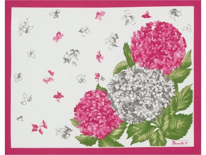 Beauvillé Hortensias růžová prostírka 38x48 cm