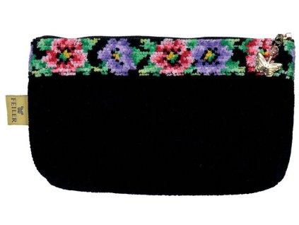 Feiler ANEMONE SCHWARZ kosmetická taštička M 8 18 x 11 x 4 cm schwarz