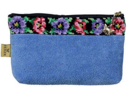 Feiler ANEMONE SCHWARZ kosmetická taštička M 8 18 x 11 x 4 cm jeansblau
