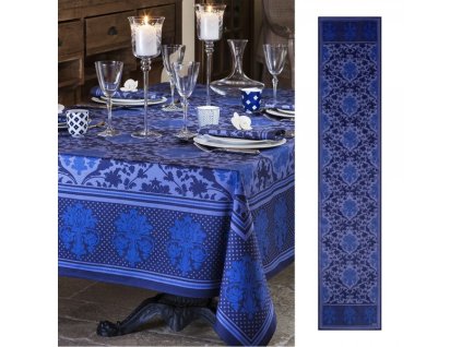 Beauvillé TOSCANE modrý běhoun 250 x 50 cm