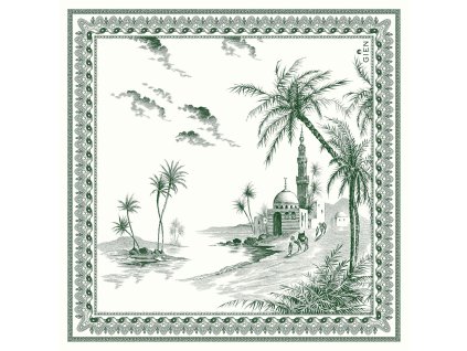 Gien LES DEPAREILLEES Ubrousky 33x33 cm VUES D ORIENT
