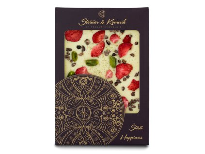 S&K Mandala štěstí, tabulková bílá čokoláda 80 gr