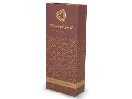 S&K Posvátná geometrie Káva v hořké čokoládě a kakau, papírová krabička 150 gr