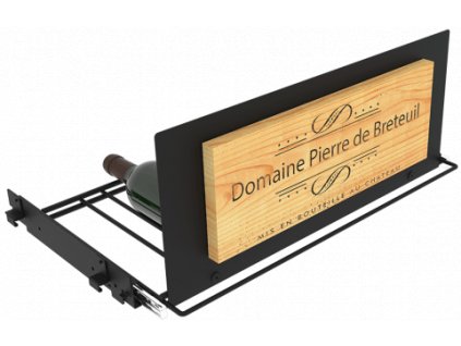 Atelier du Vin Deska s dřevěným personalizovaným logem k šuplíku na víno, L'Atelier du Vin