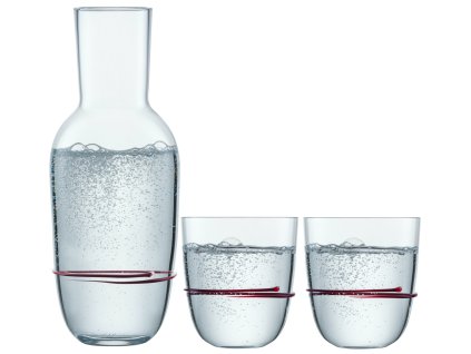 Zwiesel Glas Aura Karafa + 2 odlivky Aubergine