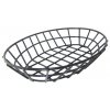 GET Wire Baskets Černý oválný mřížkový košík, Eisen PE Überzug