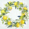 IHR LEMON WREATH velké ubrousky 33x33 cm