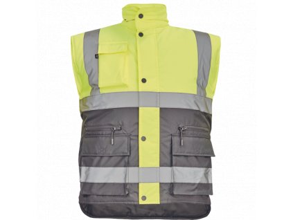 Pánská zateplená HI-VIS vesta HELLIN