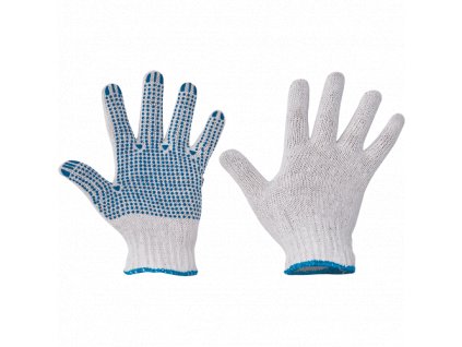 Pracovní rukavice Plover PVC terčíky na dlani a prstech