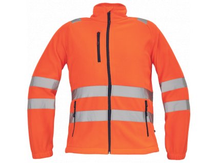 Pánská full Hi-Vis fleecová bunda ALMERIA