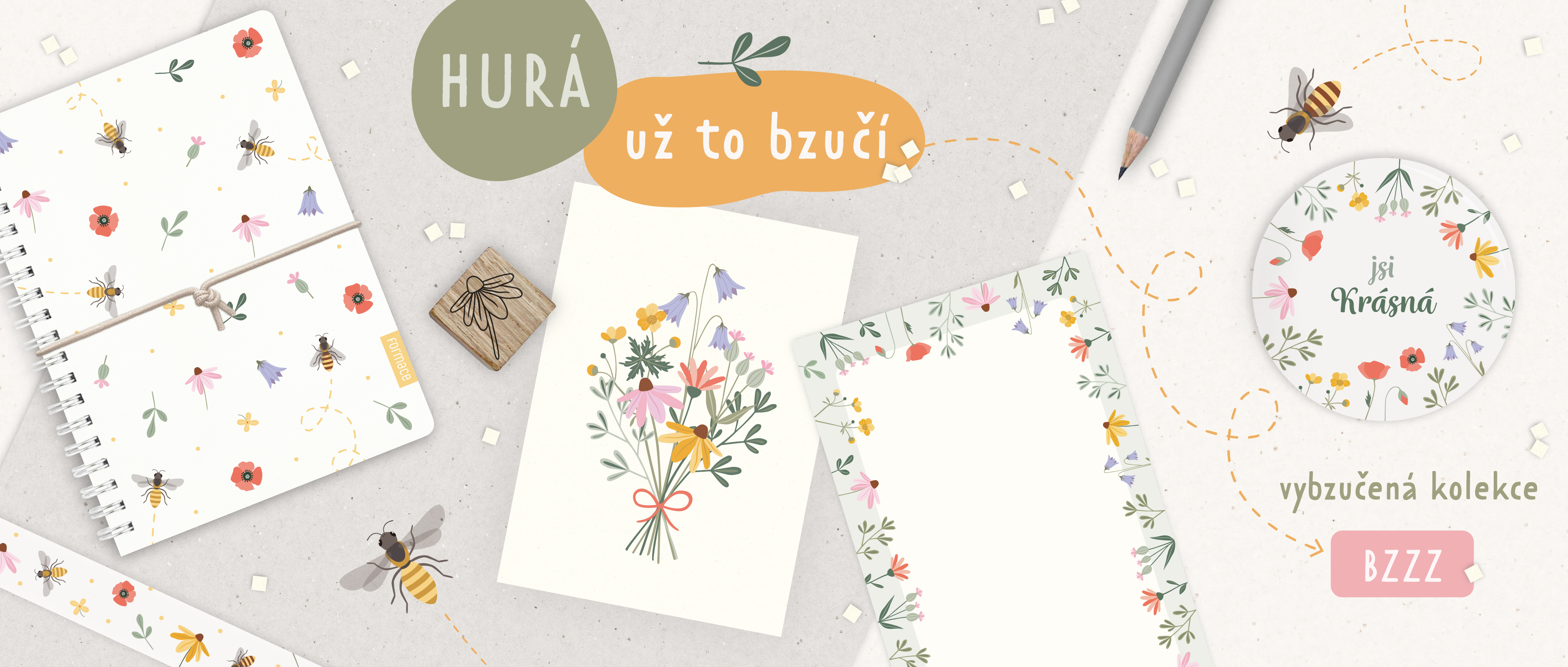 kolekce louka a včely