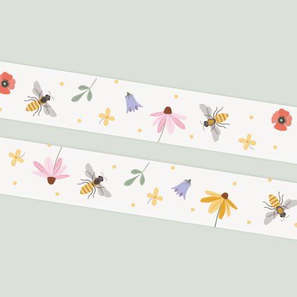 včely washi papirova paska formace