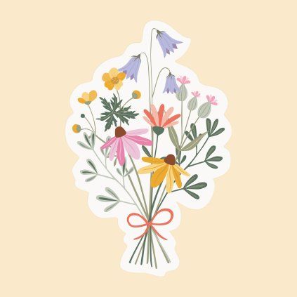 kusova samolepka louka formace