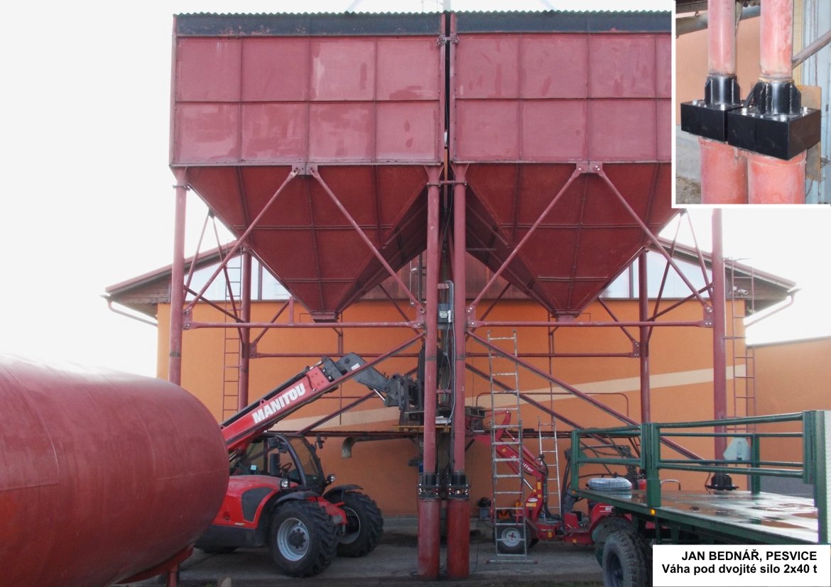 Váha pod dvojité silo 2x40 t