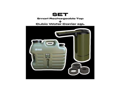 set smart rechargeable tap cubic water carrier 25l