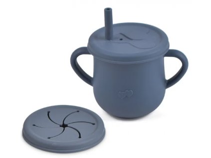 Silikonový hrnek 2v1