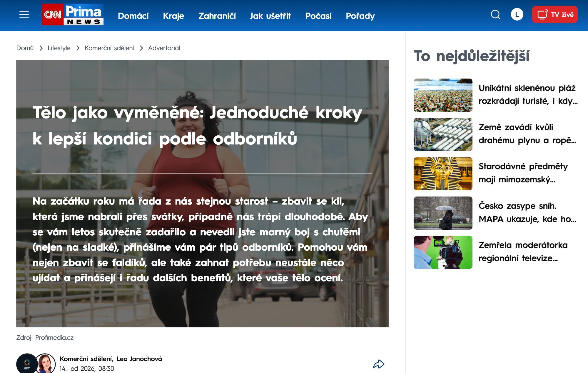 Tělo jako vyměněné: Jednoduché kroky k lepší kondici podle odborníků