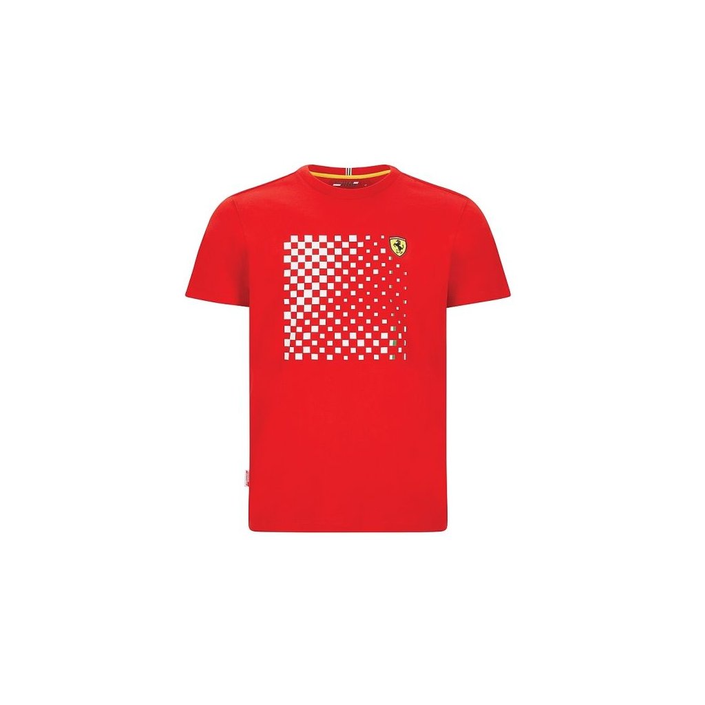 Ferrari pánské triko Checkered Red (Velikost XXL)