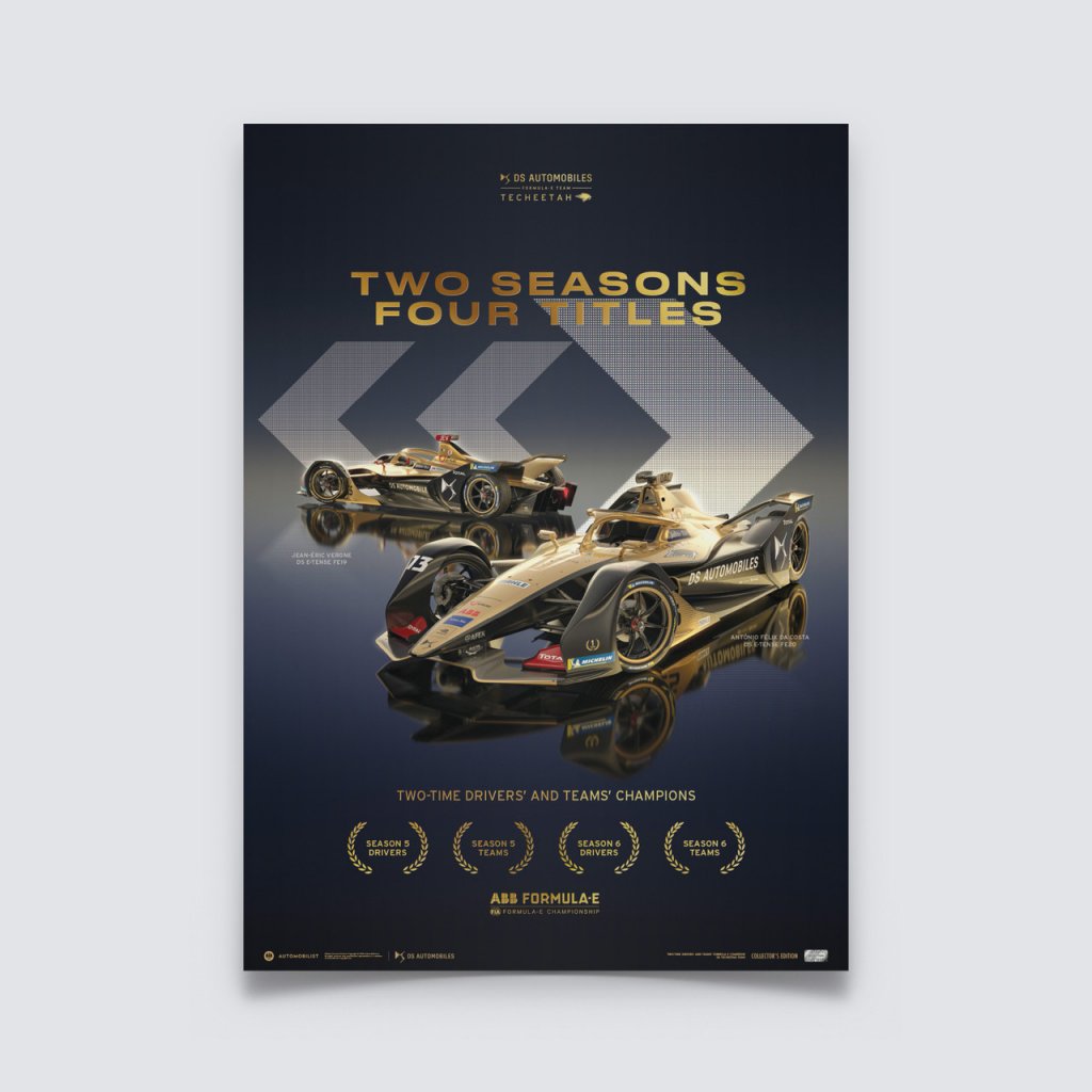 Posters | DS TECHEETAH Formula E Team - 2 Seasons, 4 Titles | Collector’s Edition