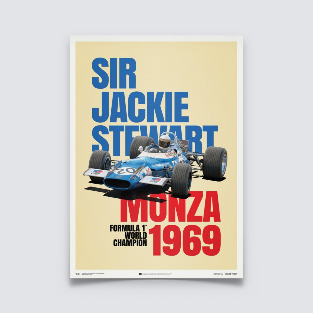 Posters | Matra MS80 - Sir Jackie Stewart - Monza Victory - 1969 | Unlimited Edition